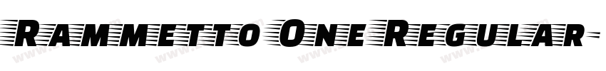 Rammetto One Regular字体转换
